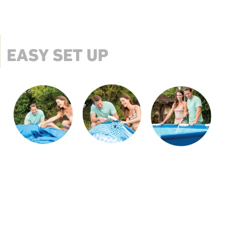 Бассейн каркасный круглый 457х122 16805л, ф.-н 3785л/ч, серии Metal Frame Pool  Intex 