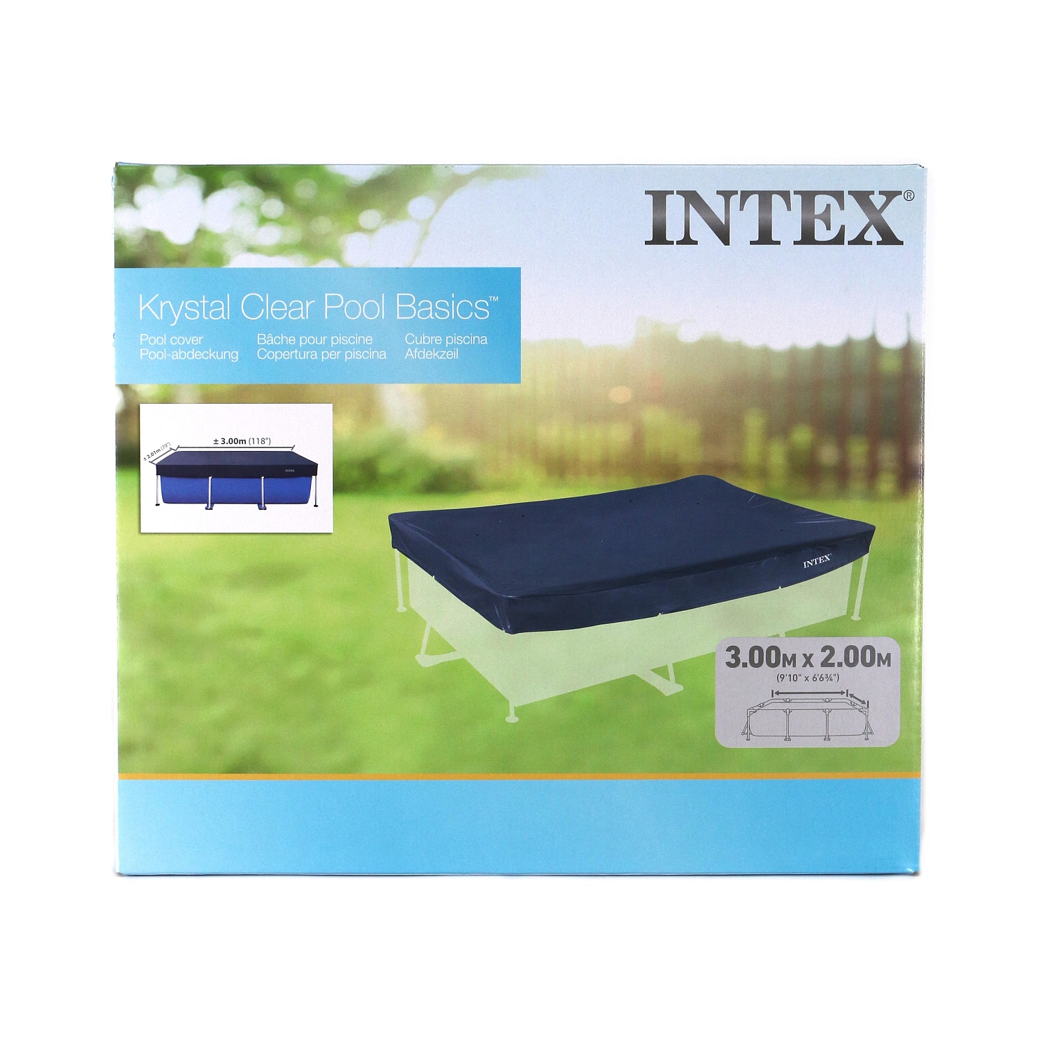 Тент для каркасных прямоугольных бассейнов  300х200см, Intex