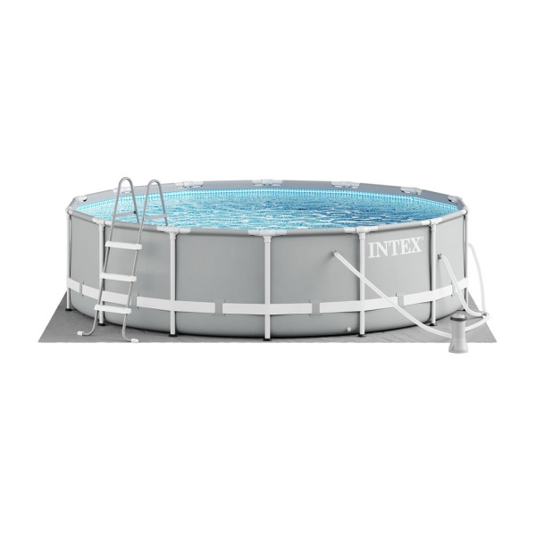 Бассейн каркасный круглый 427х107см 12706л, ф.-н. 3785 л/ч серии Prism Frame Intex
