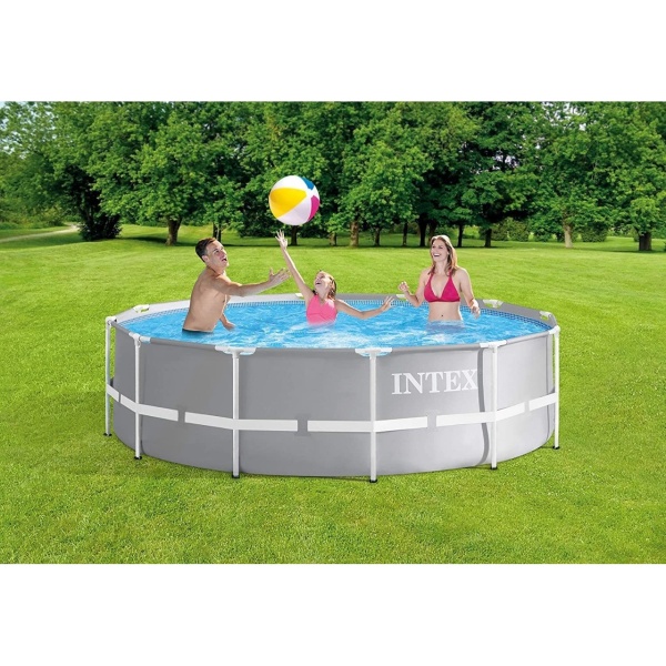 Бассейн каркасный круглый 366х122 10658л ф.-н. 3875 л/ч, серии Prism Frame 26718 Intex
