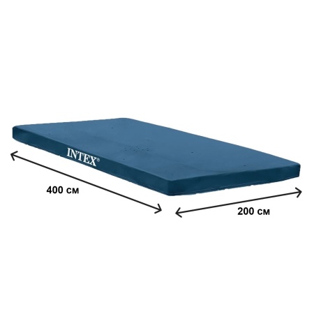 Тент для каркасных прямоугольных бассейнов 400х200 (389х184) см, Intex