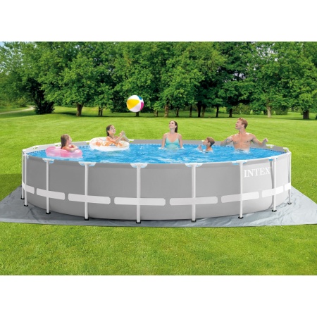 Бассейн каркасный круглый 549х122см, 24311л, ф.-н. 5678л/ч серии Prism Frame, Intex