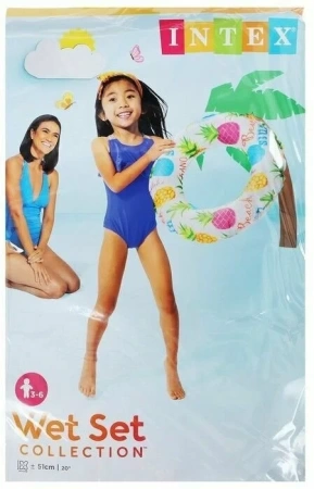Круг надувной "Яркие круги" 51см, 3-6 лет, Intex