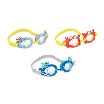 Очки для плавания детские "Забавные очки" 3-8 лет, Intex