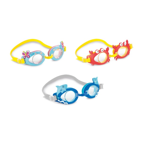 Очки для плавания детские "Забавные очки" 3-8 лет, Intex