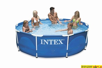 Бассейн каркасный круглый 305х76см 4485л серии Metal Frame Pool Intex 28200 