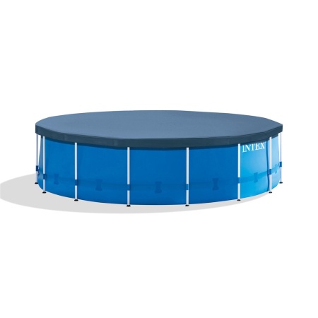 Бассейн каркасный круглый 457х122 16805л, ф.-н 3785л/ч, серии Metal Frame Pool  Intex 