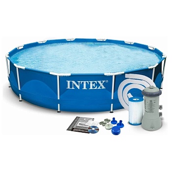Бассейн каркасный круглый 366х76cм 6503л  ф.-н. 2006 л/ч, серии Metal Frame Pool  28212 Intex 